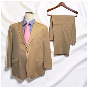 Tom James Corporate Image Suit | Tan | Custom | Classic Business